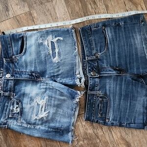 American Eagle super stretch shorts size 10, TWO PAIR